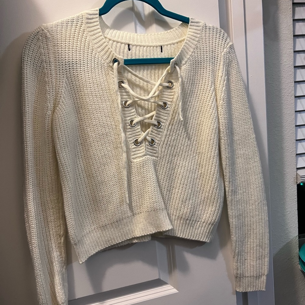 Cream sweater